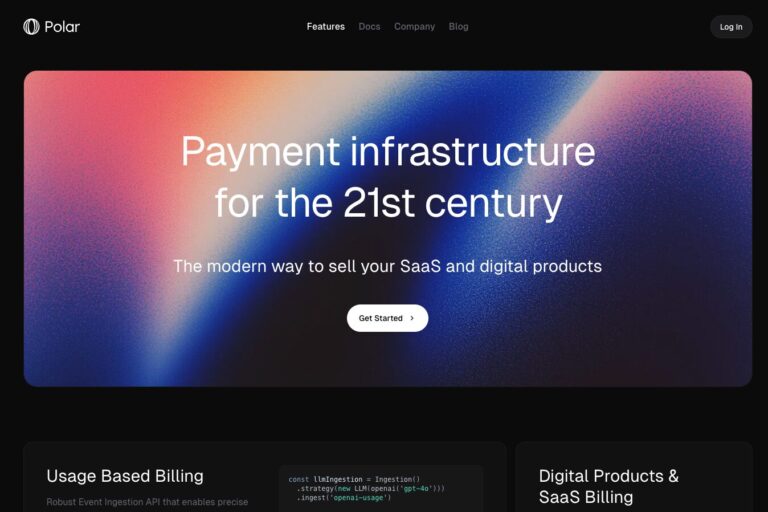 polar.sh website screenshot